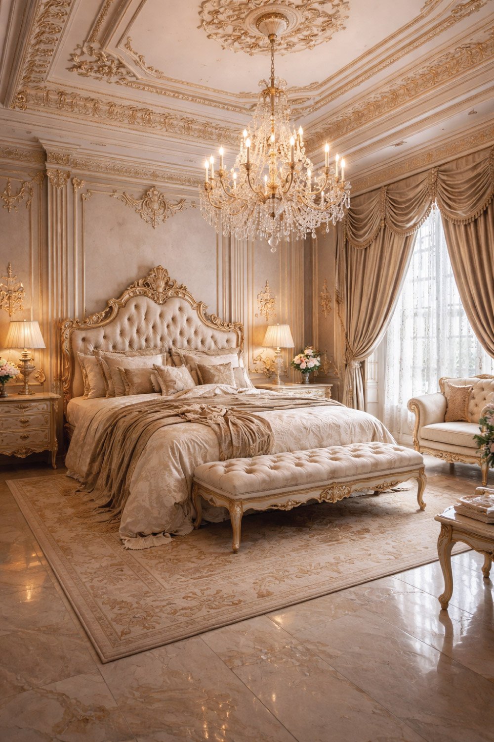 Classic European Luxury Bedroom degin