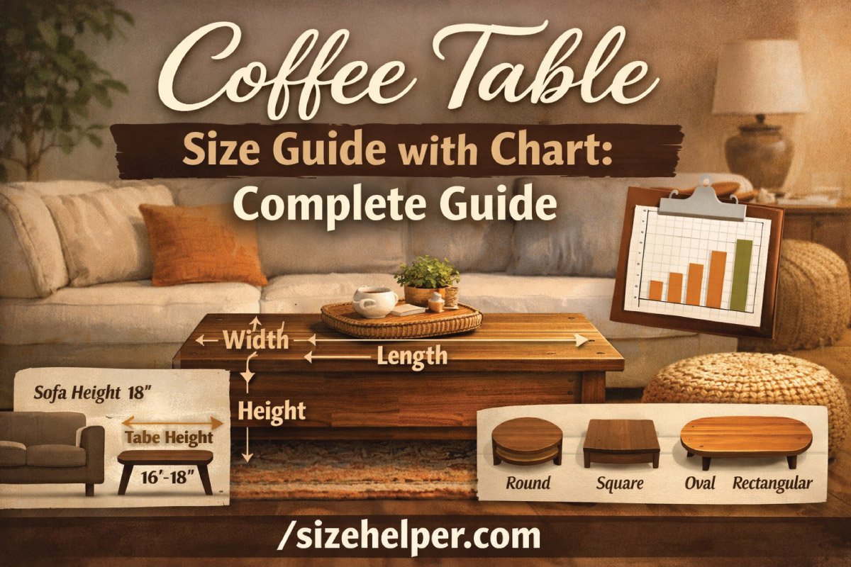 Coffee Table Size Guide with Chart: Complete Guide