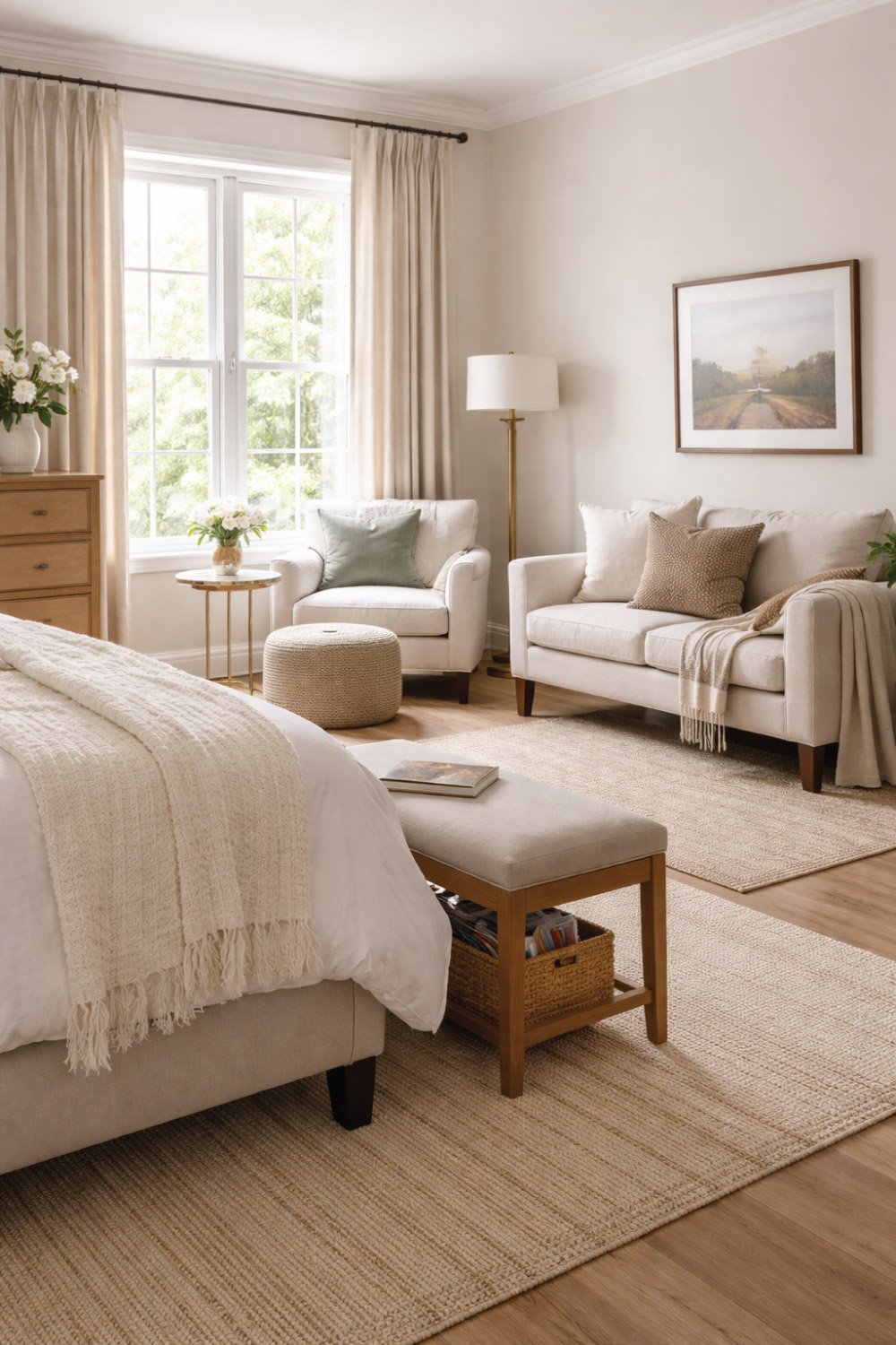 Comfortable Seating Beyond the Bed degin 