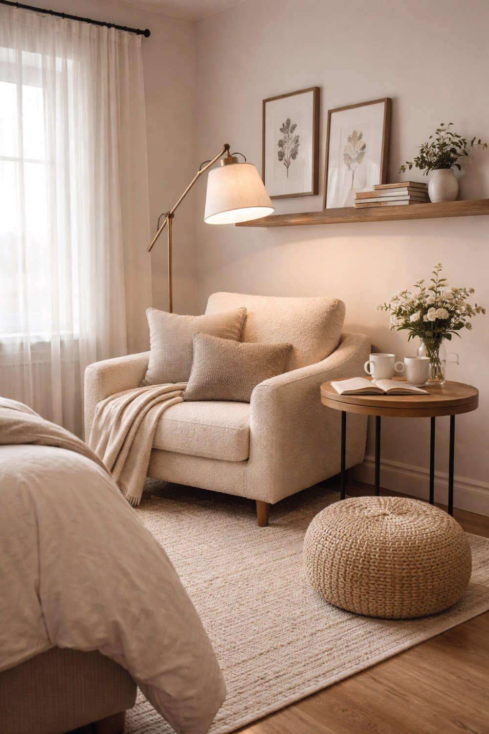 Cozy Reading Nook for Shared Quiet Time degin