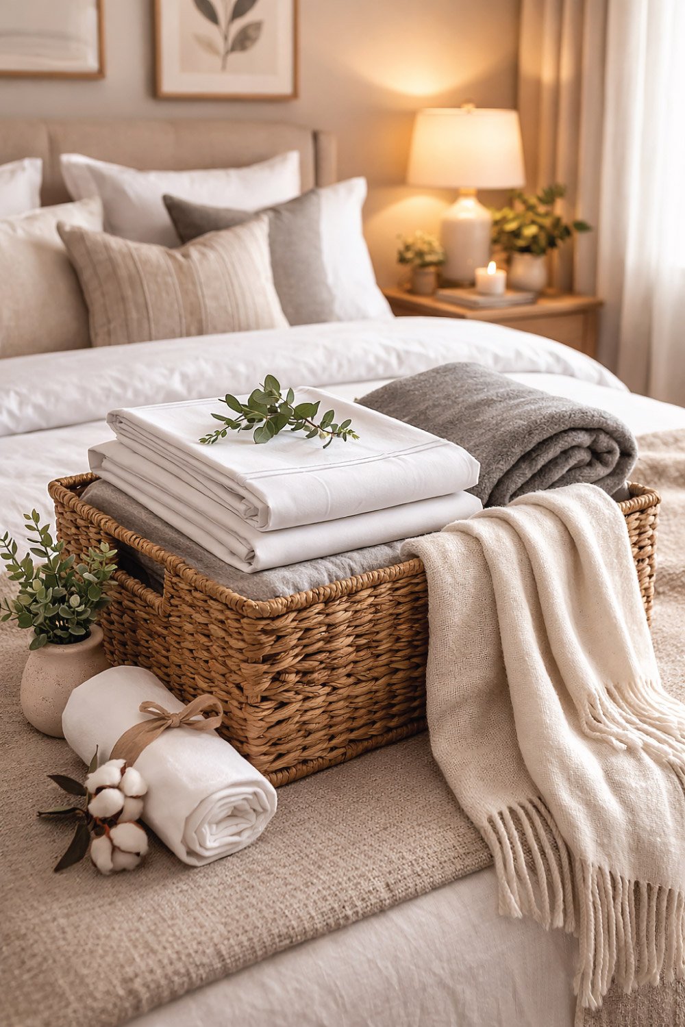 Fresh Linens and Extra Blankets degin 