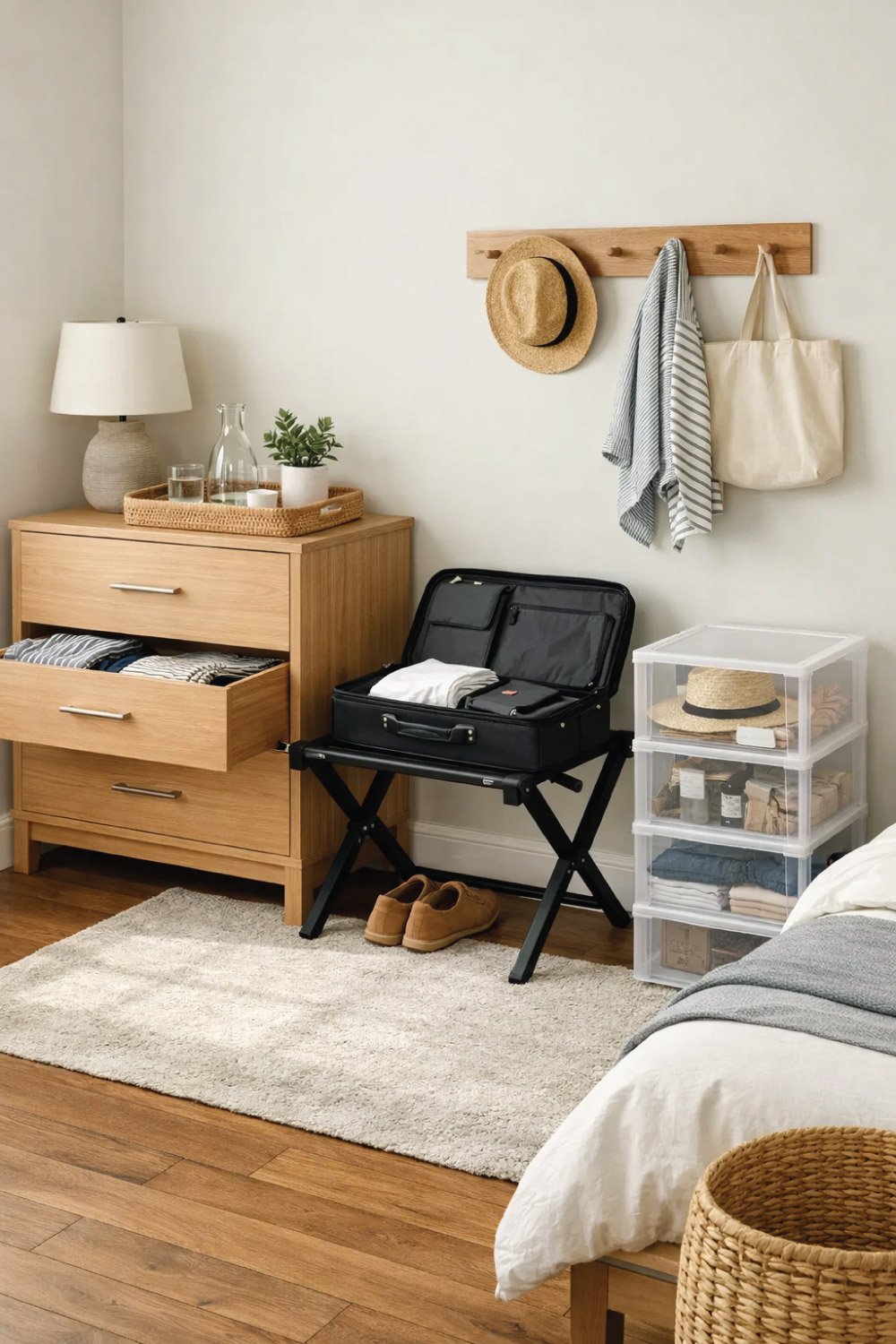 Functional Storage for Guest Belongings degin