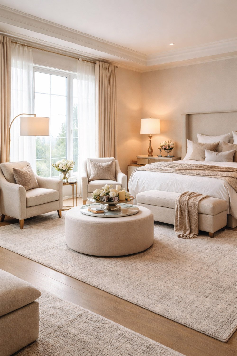 Luxury Bedroom with Sitting Area degin