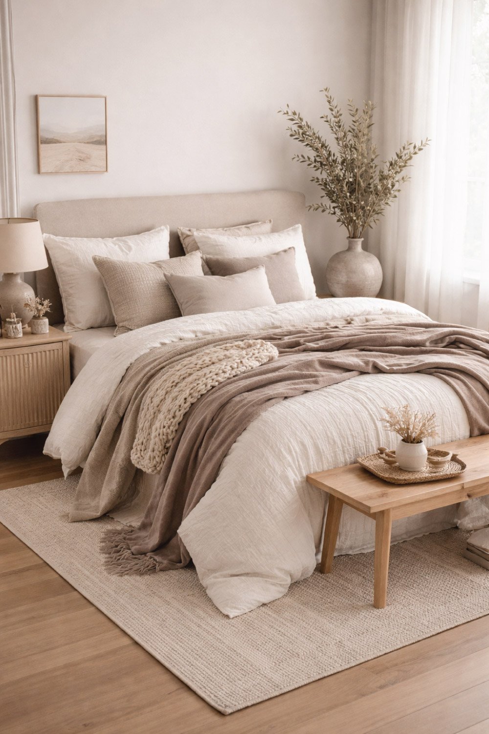 Neutral Bedding with Texture degin