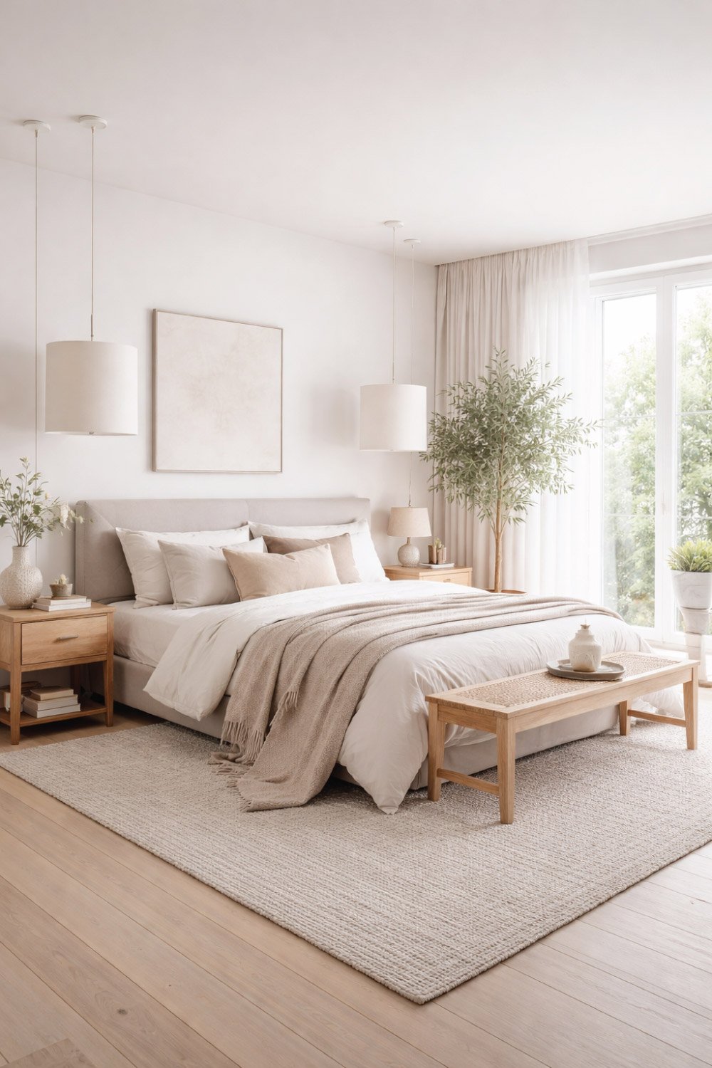 Scandinavian Luxury Master Bedroom degin