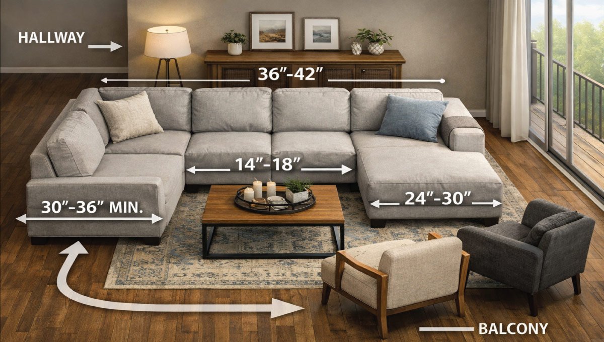 Sectional Sofa Size and Traffic Flow (The Make-or-Break Factor) 