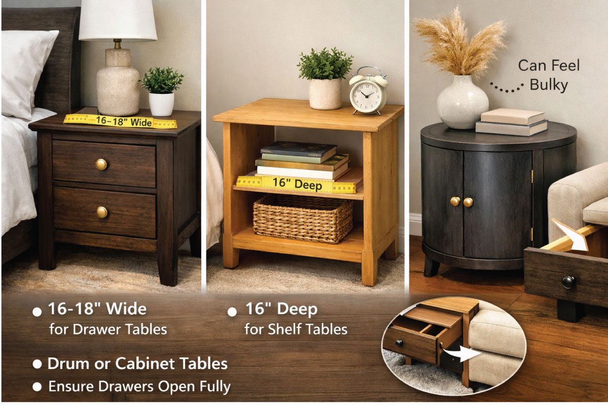 Side Tables with Storage