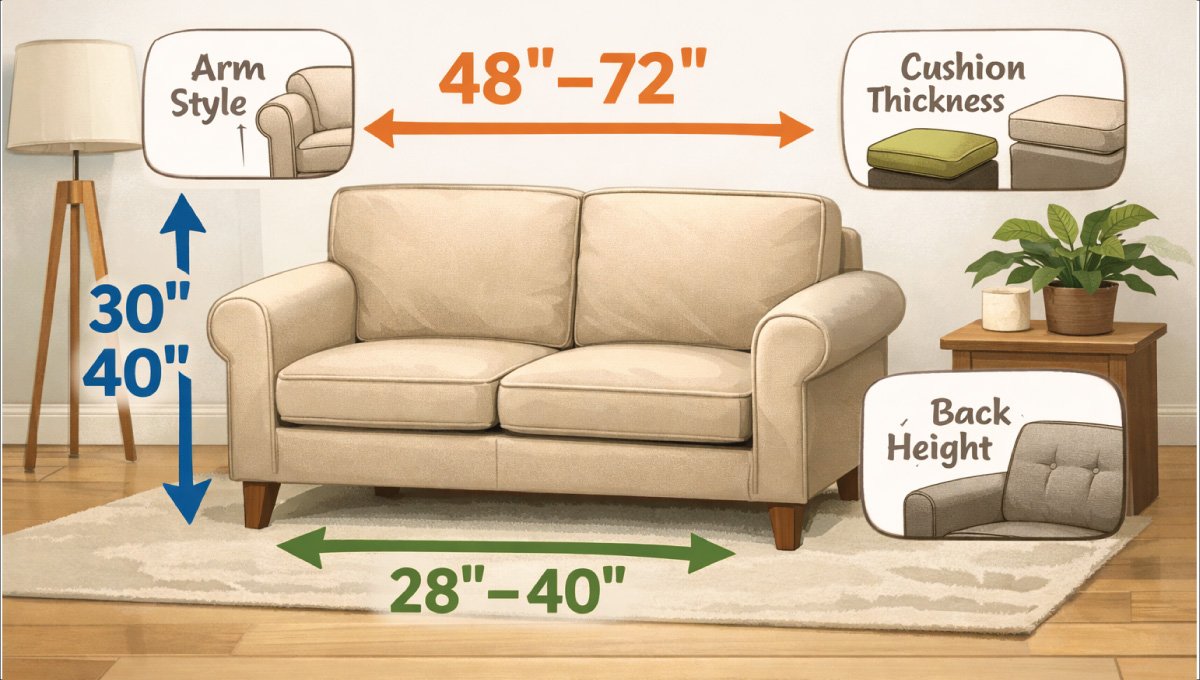 Standard Loveseat Dimensions