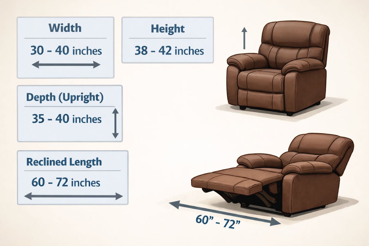 Standard Recliner Dimensions