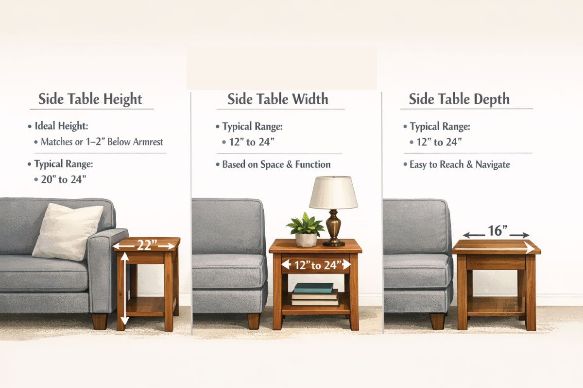 Standard Side Table Dimensions