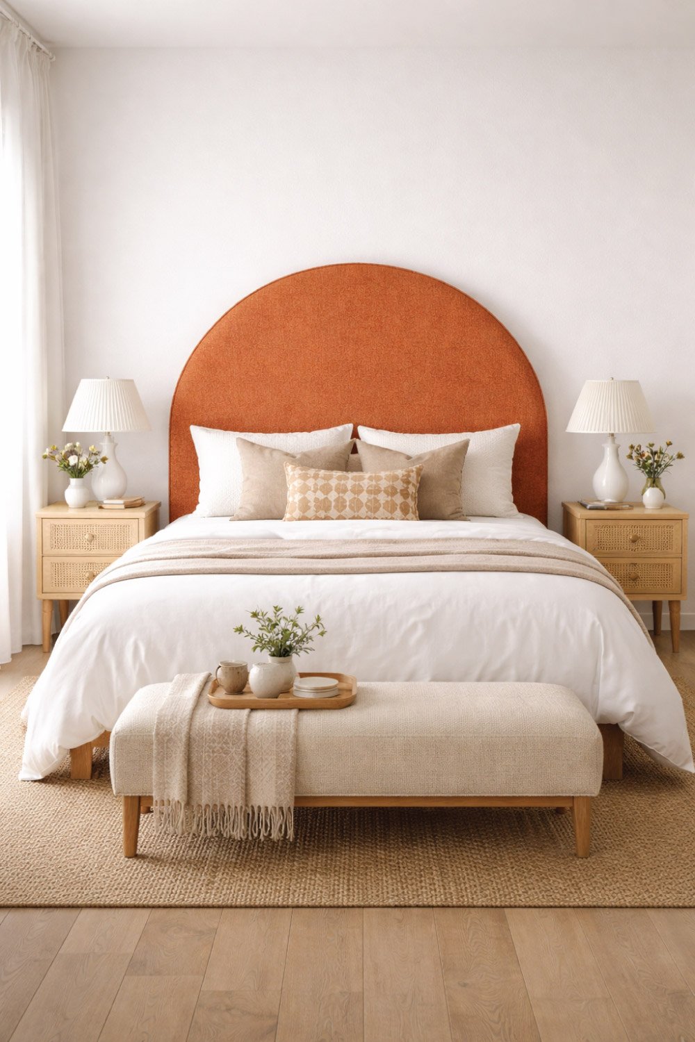 Statement Headboard as a Focal Point degin