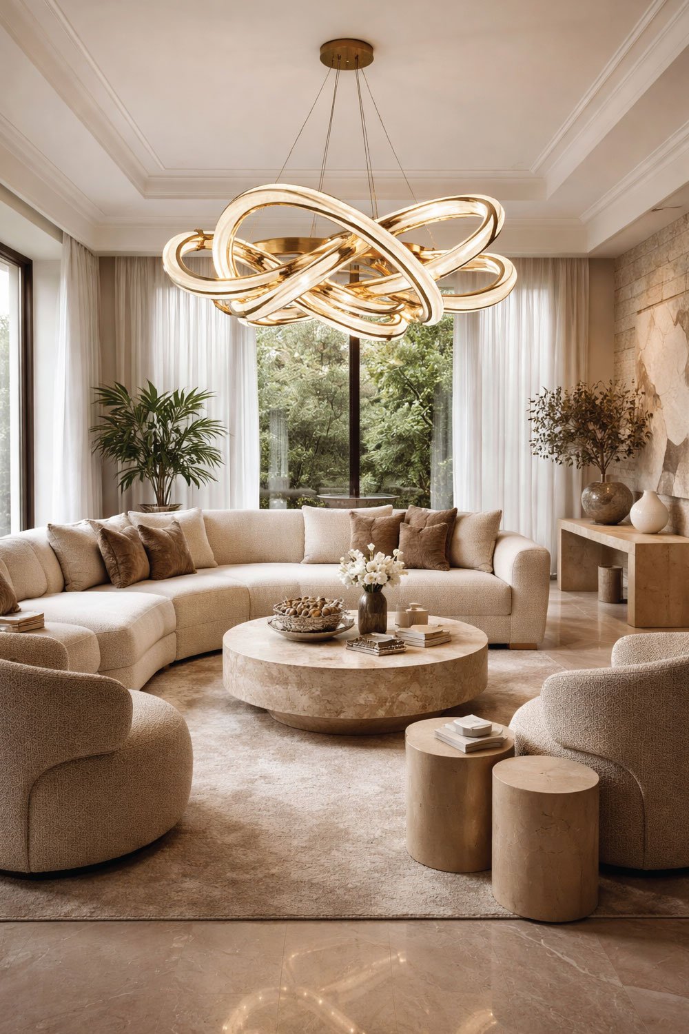 Add Sculptural or Statement Lighting