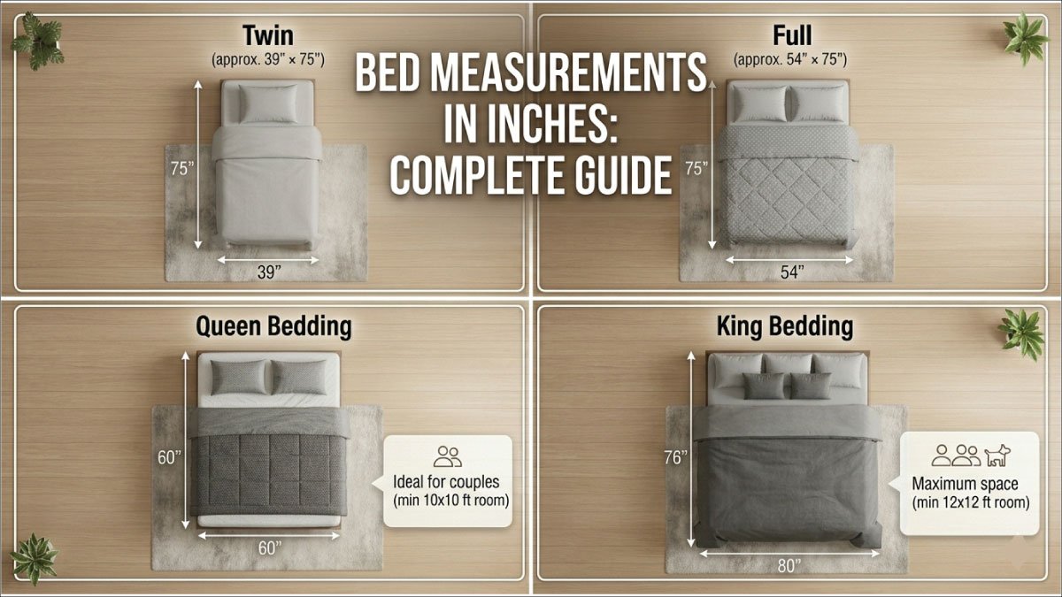 Bed Measurements in Inches: Complete Guide