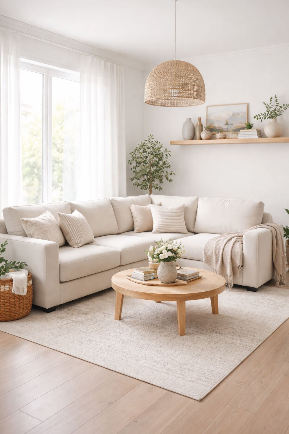 Compact Fabric Sectional