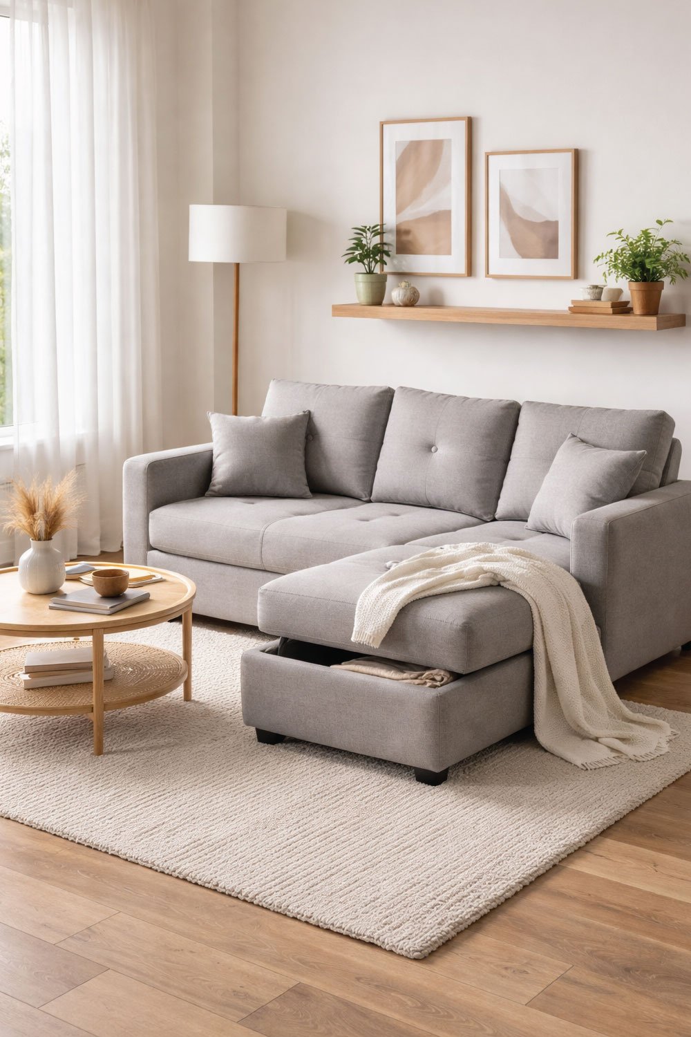 Convertible Chaise Sofa