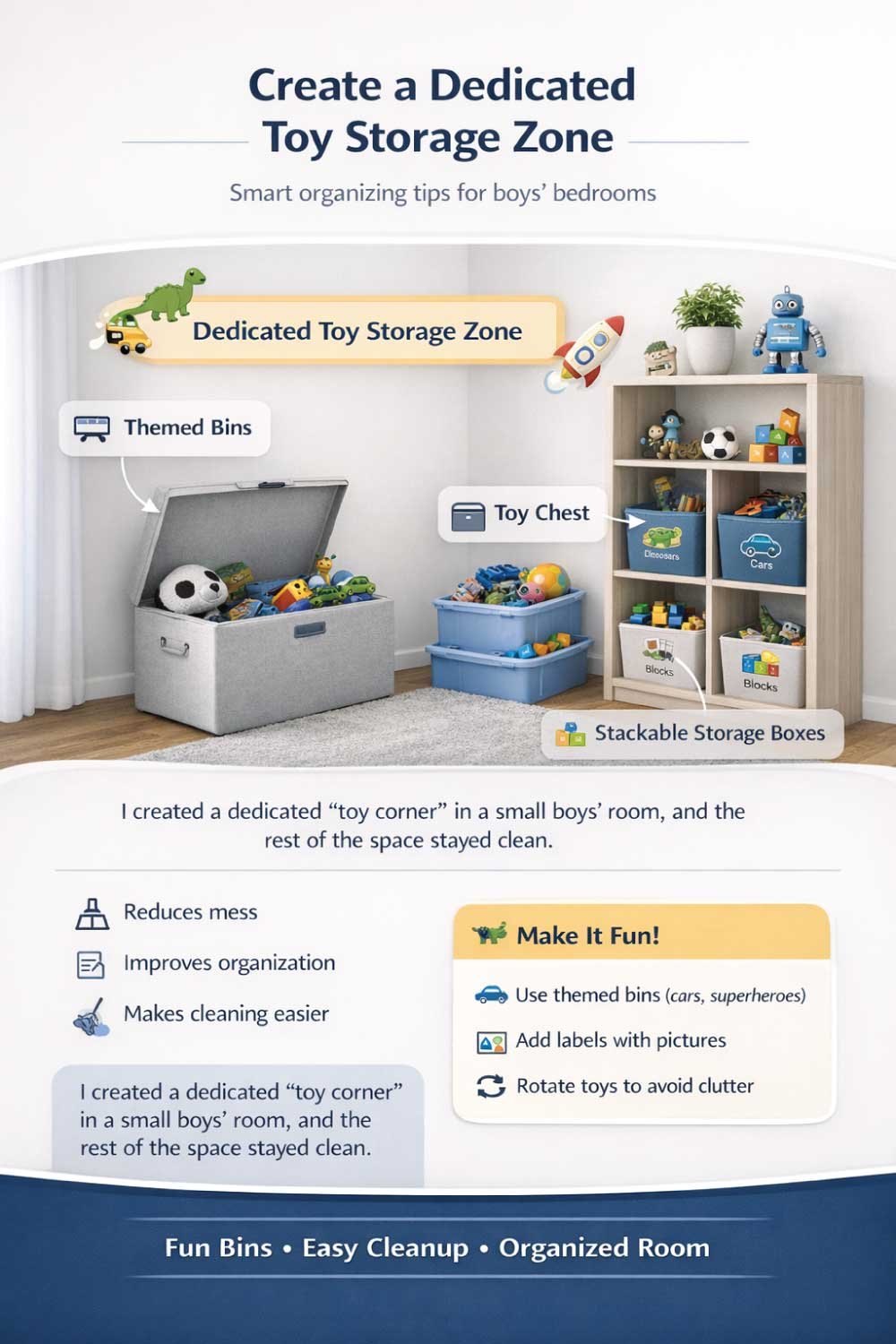 Create a Dedicated Toy Storage Zone