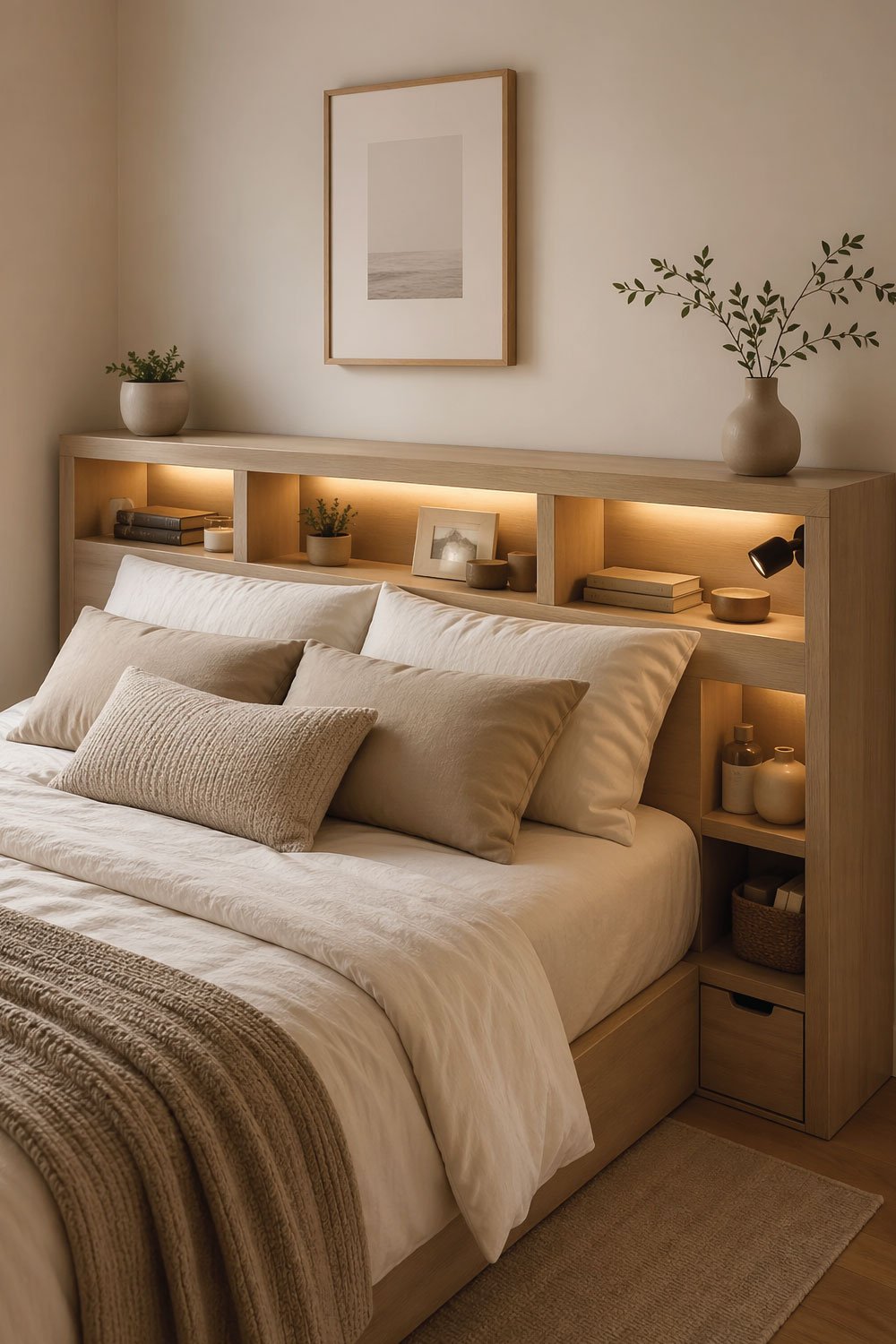 Create a Headboard With Storage