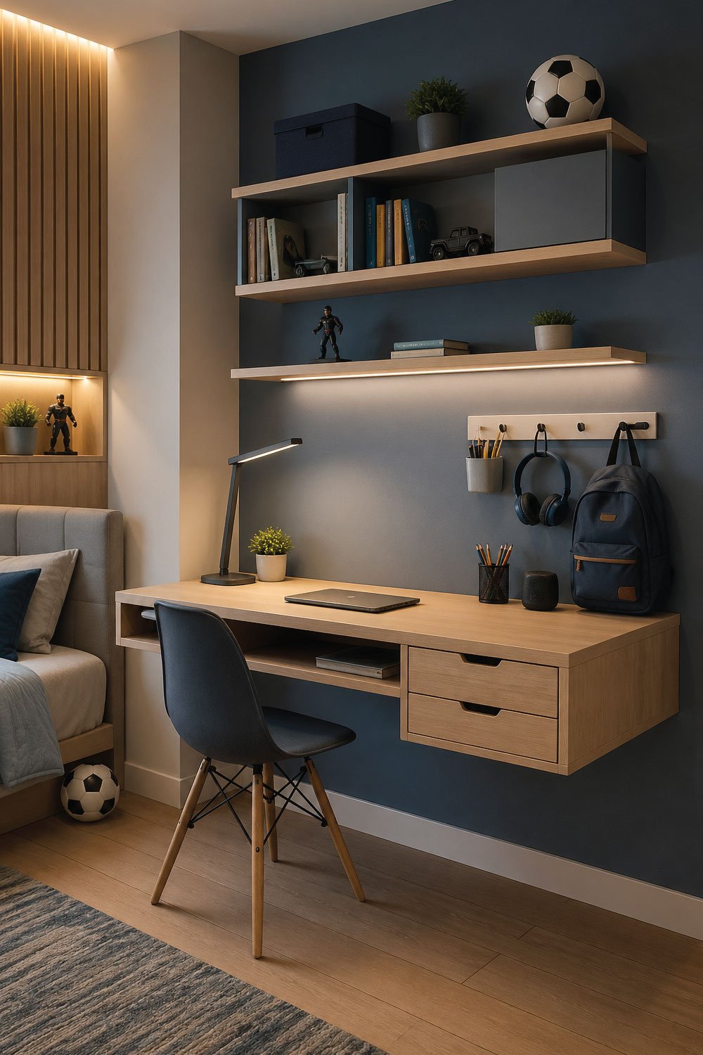Floating Desks with Storage