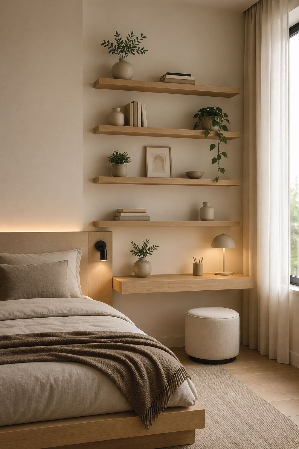 Floating Shelves Instead of Cabinets