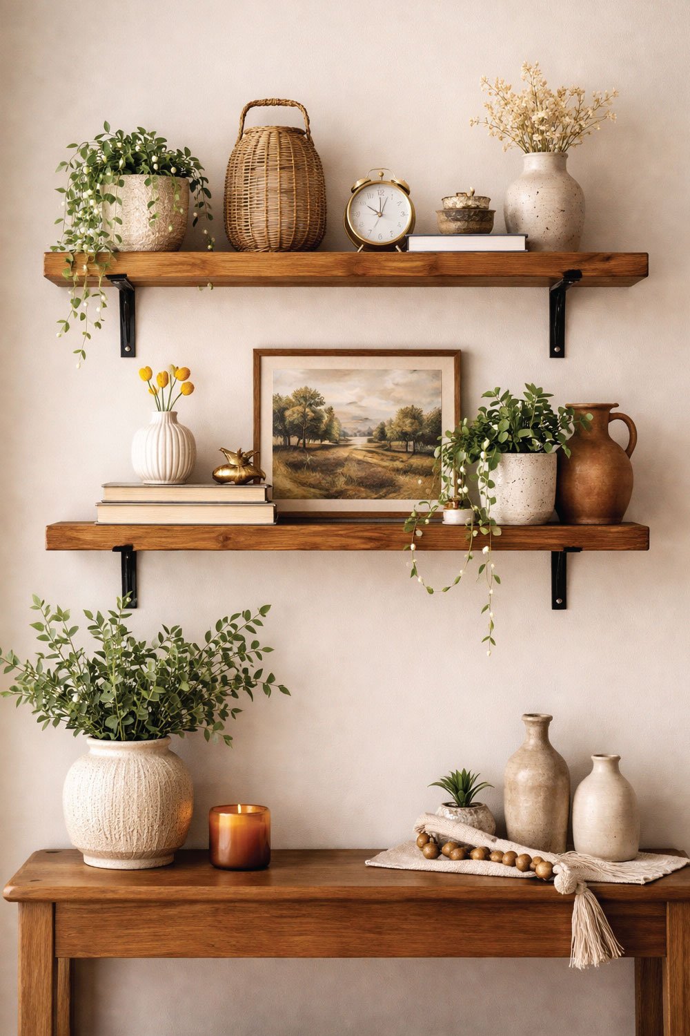 Floating Shelves with Personality