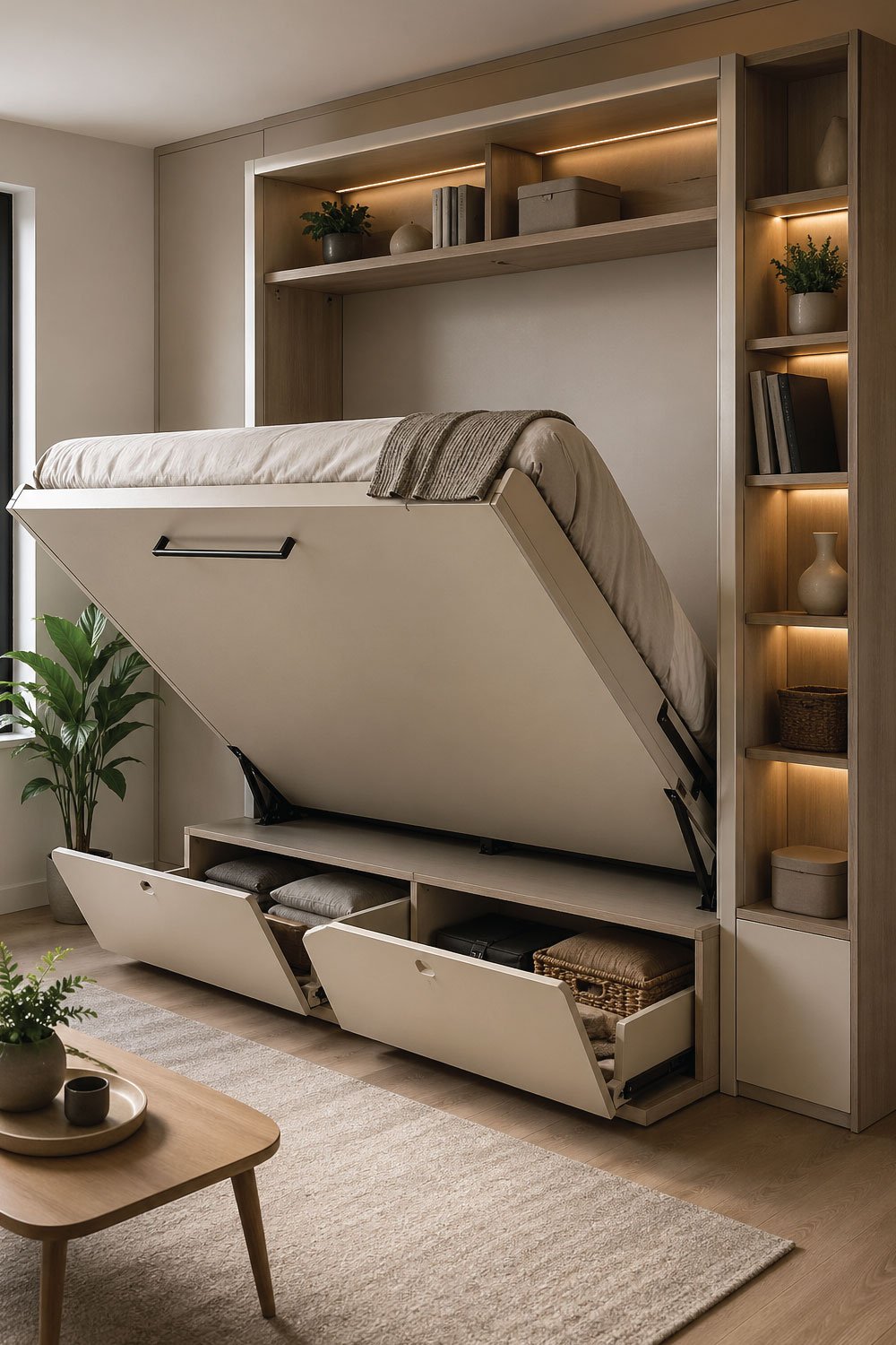 Folding Storage Bed