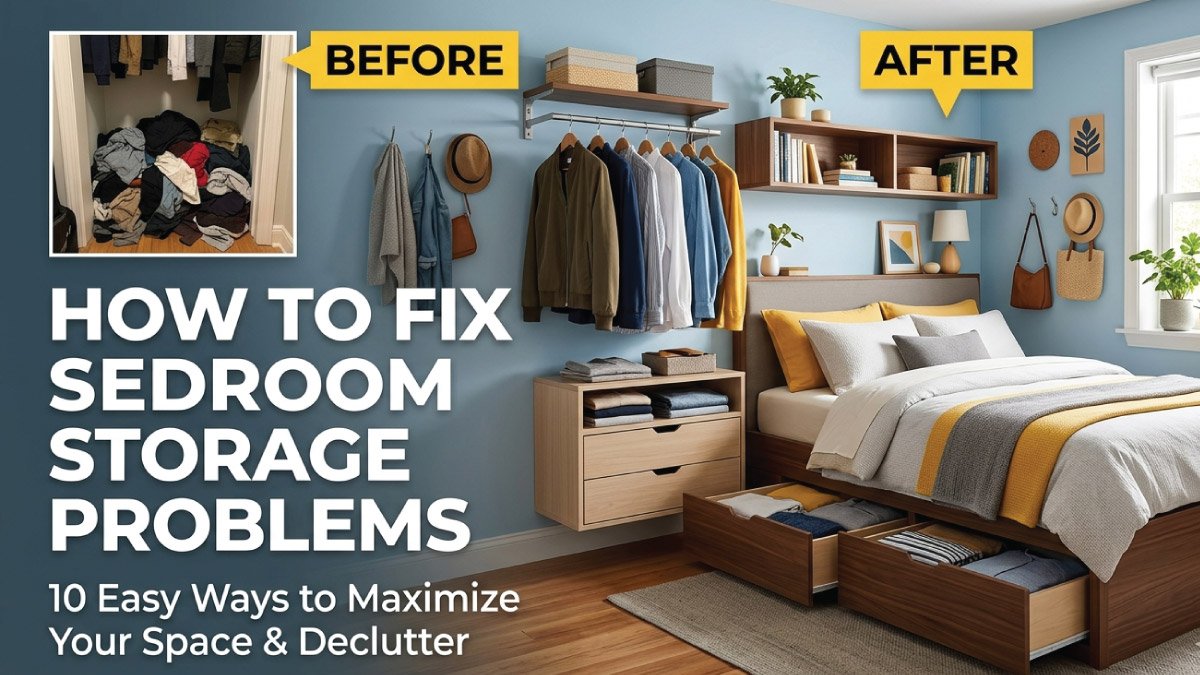 How to Fix Small Bedroom Storage Problems