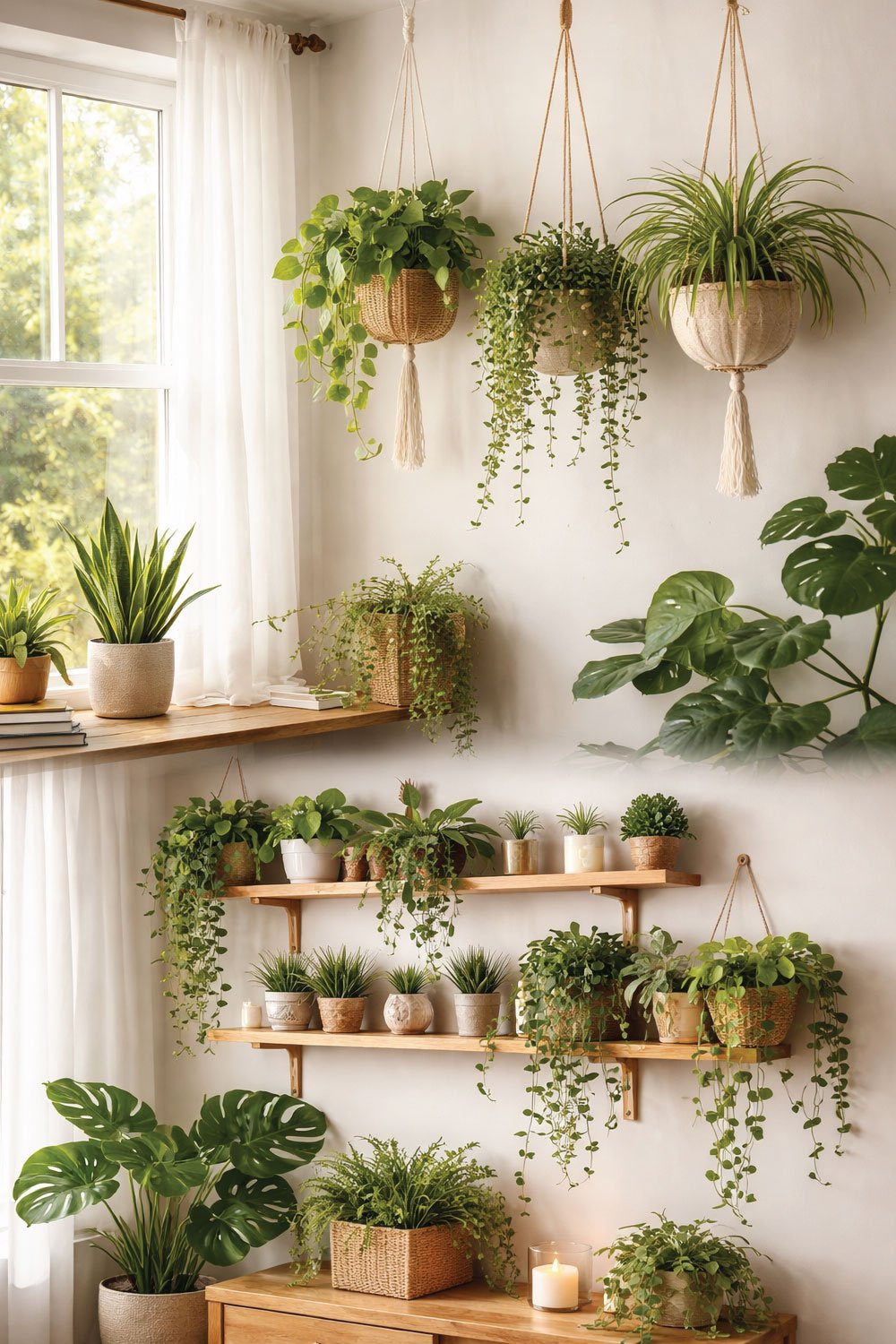 Indoor Plant Wall or Hanging Planters