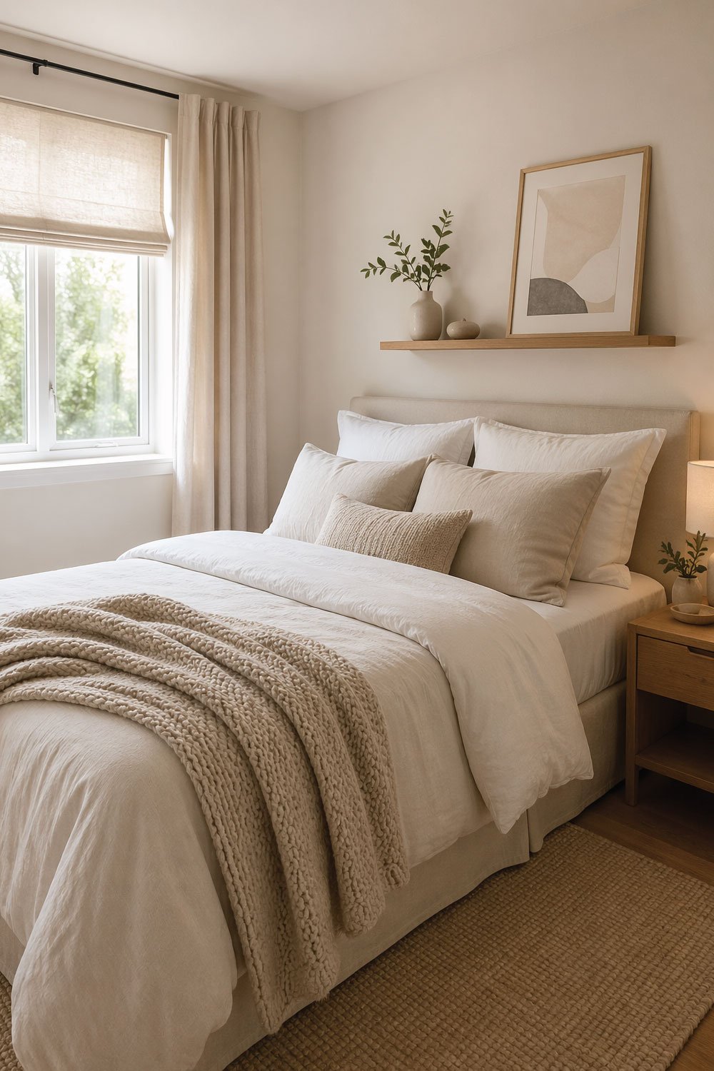 Keep Bedding Simple and Neutral