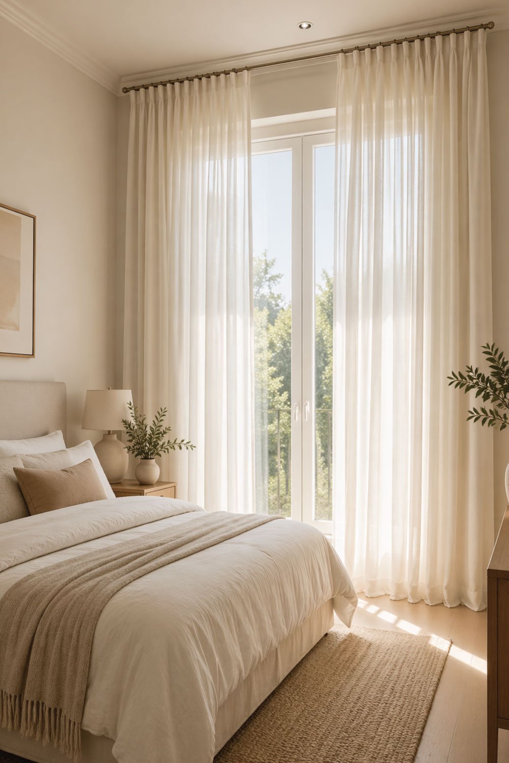 Keep Curtains Light and High