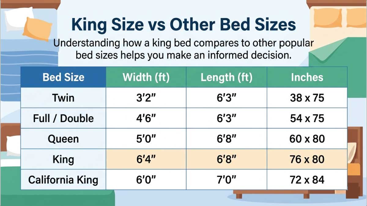 King Size vs Other Bed Sizes