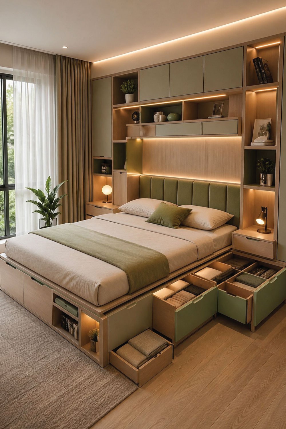 Modular Storage Bed System