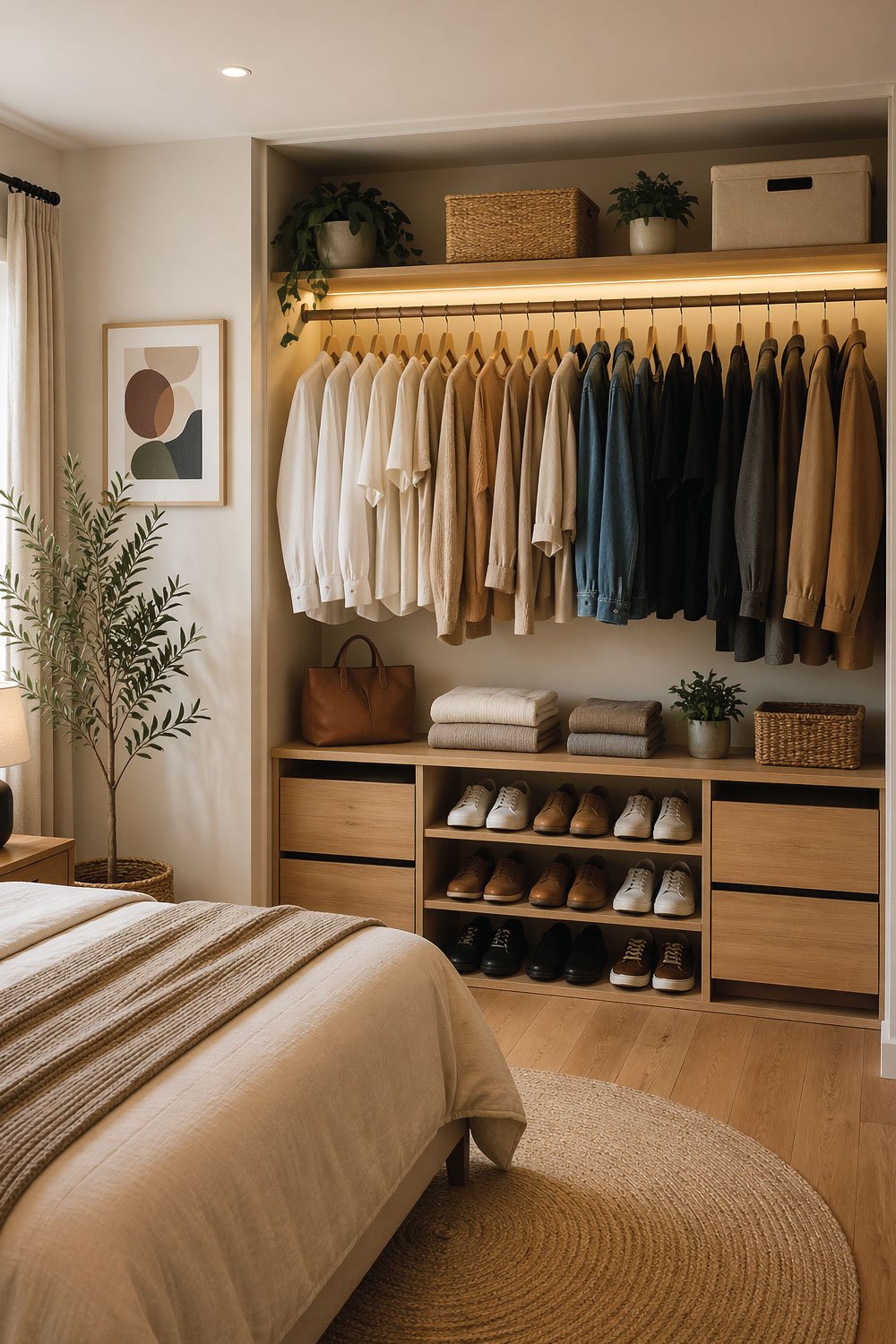 Open Closet Layout