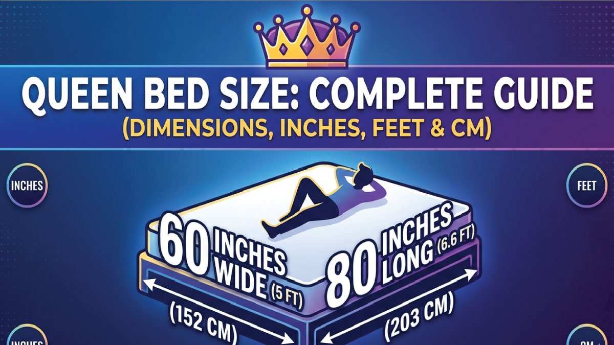 Queen Bed Size: Complete Guide (Dimensions, Inches, Feet & CM)