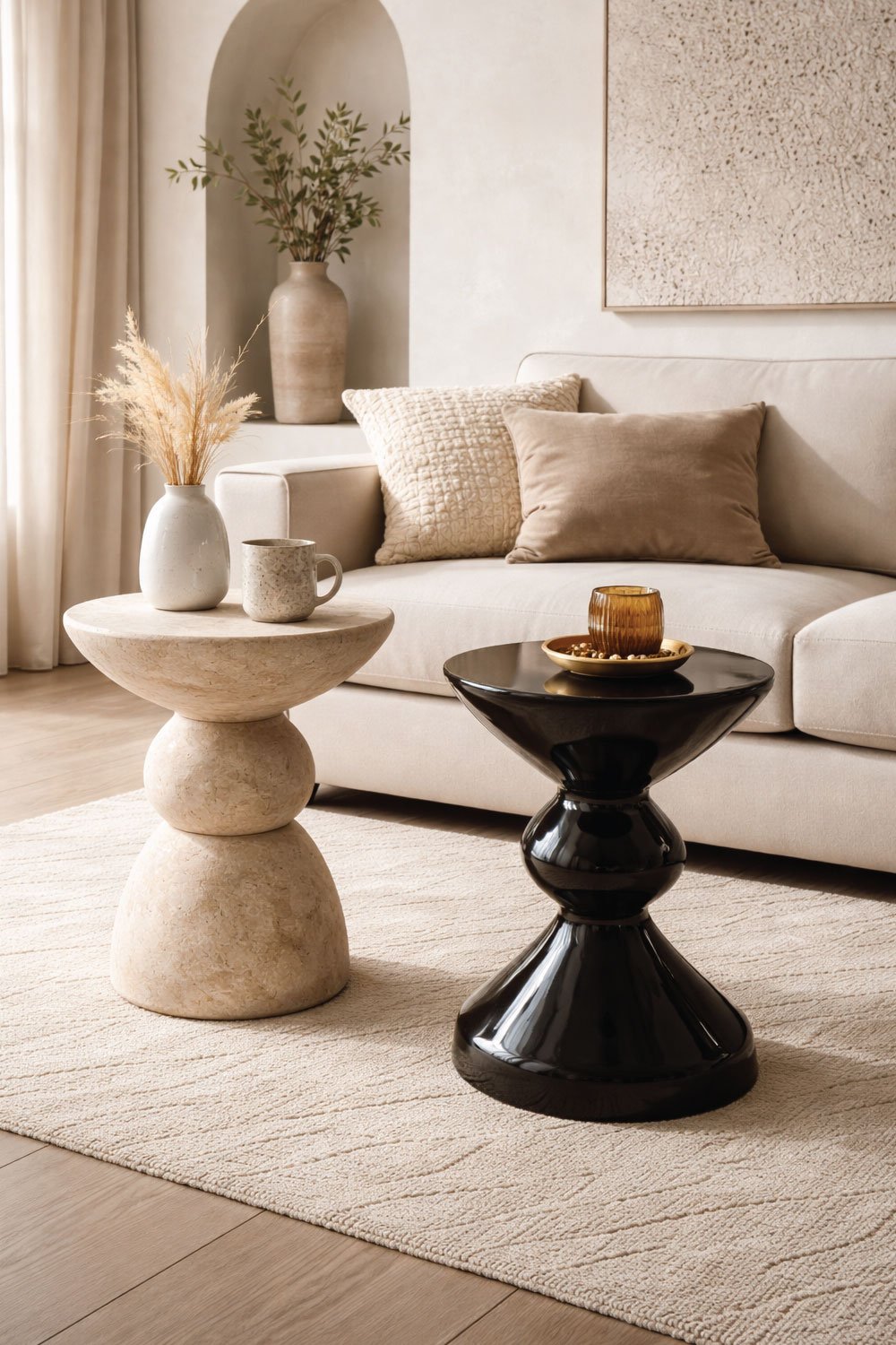 Sculptural Side Tables — Small But Mighty