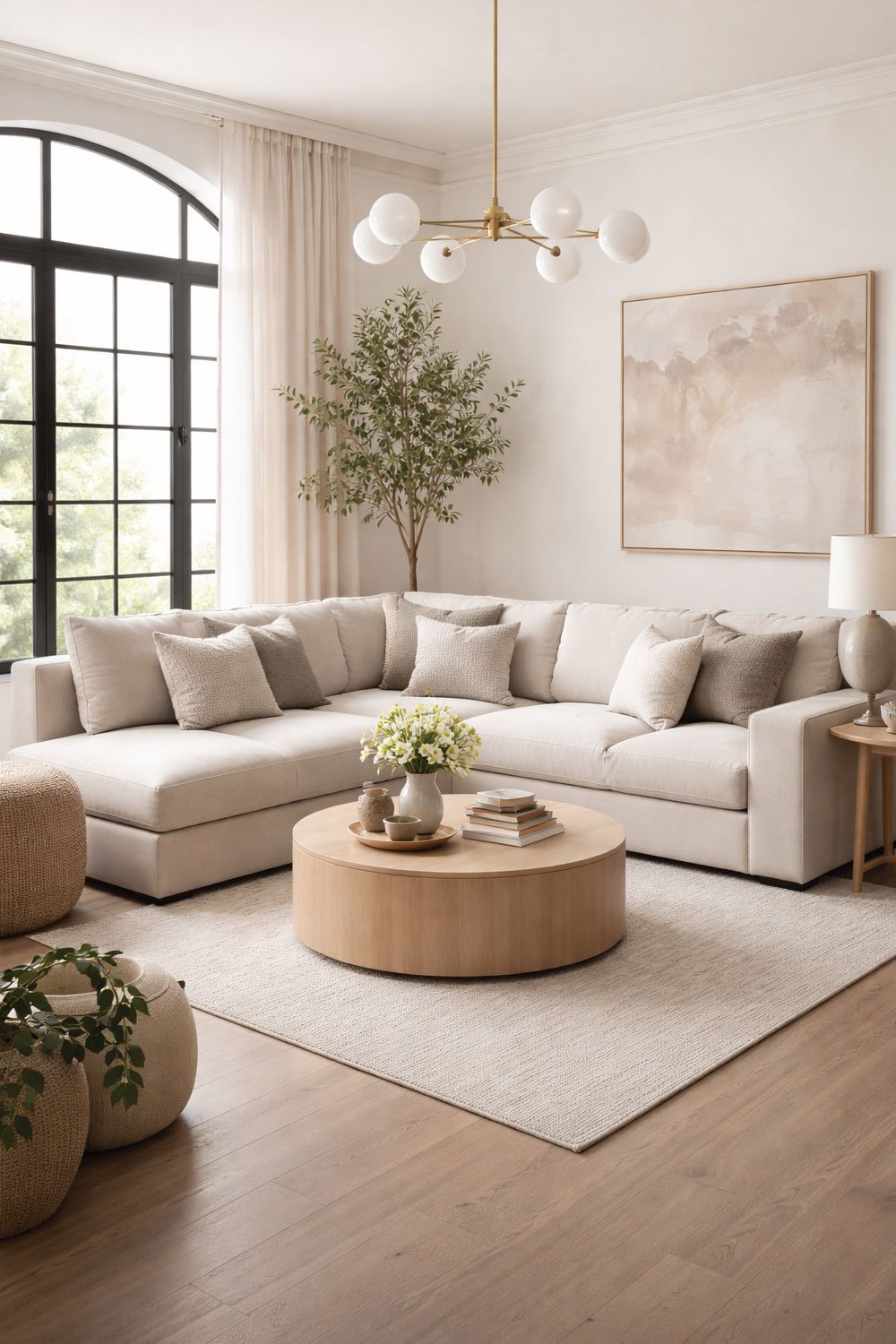 Sleek Sectional Sofa — Cozy Meets Contemporary