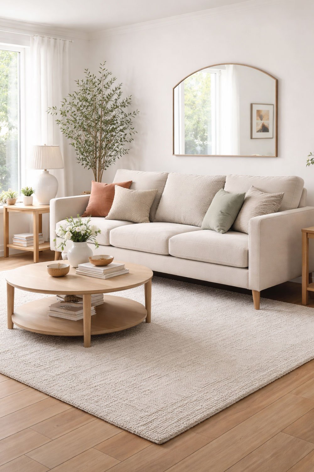 Slim-Arm Apartment Sofa