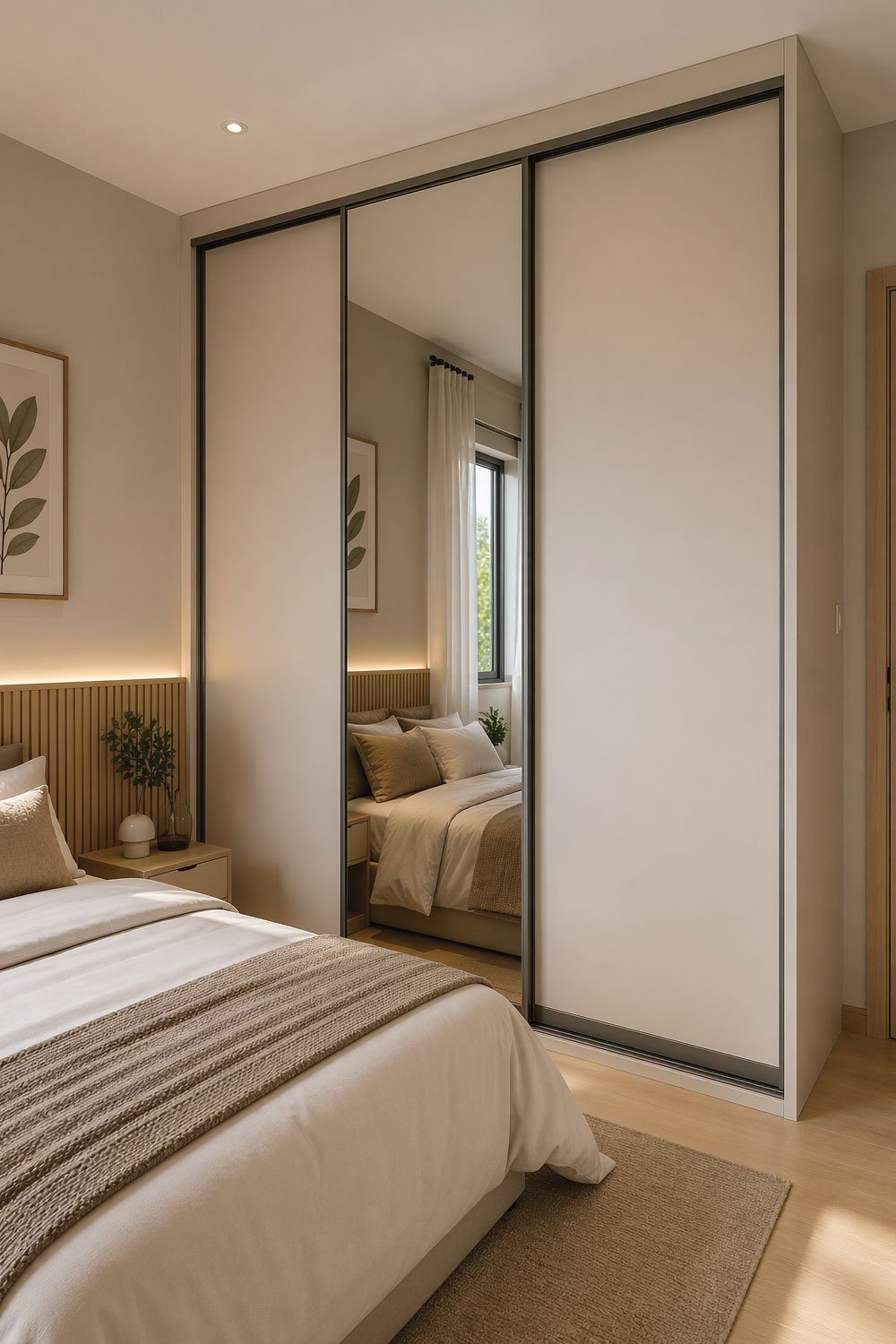 Slim Wardrobes with Sliding Doors