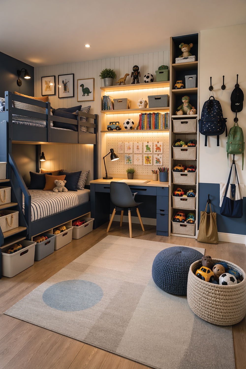 Smart Storage for Shared or Kids Rooms