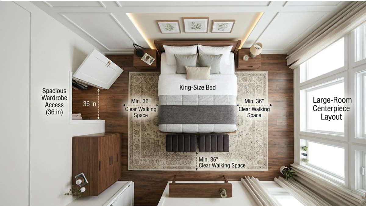 Tips for Large Bedrooms