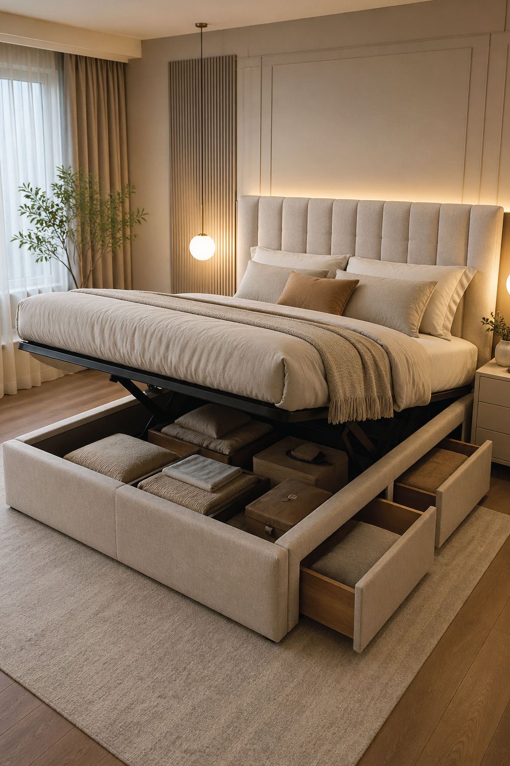 Upholstered Storage Bed