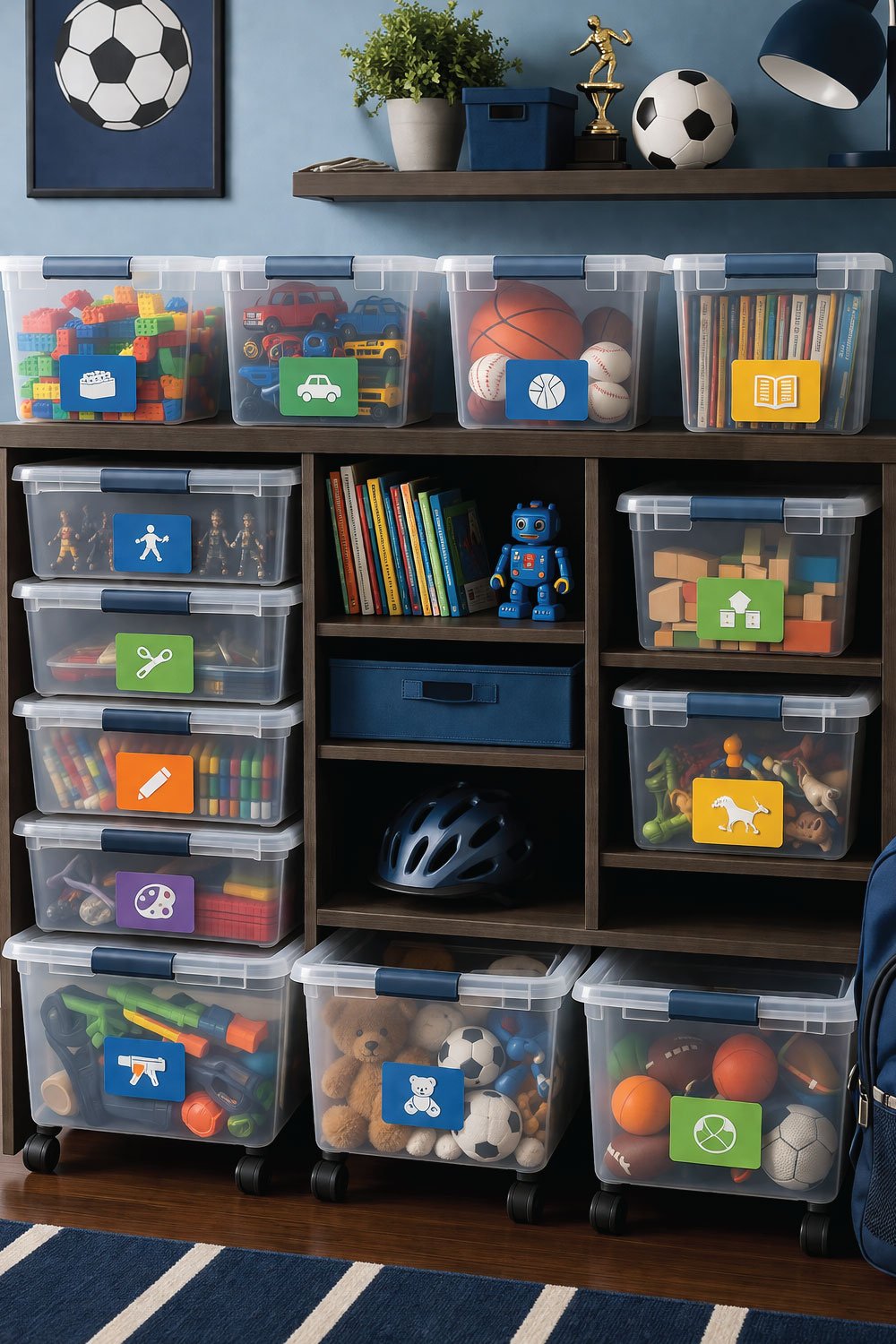 Use Clear Storage Bins