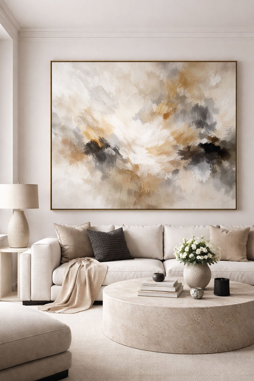 Use Large-Scale Art Instead of Small Frames