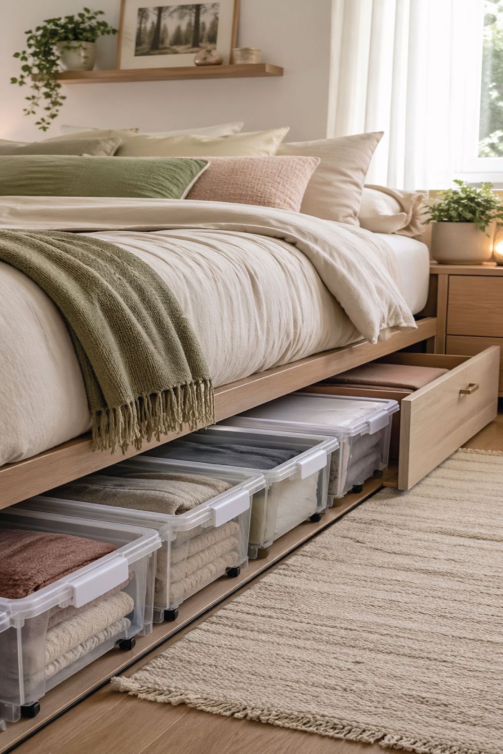 Use Under-Bed Storage Wisely