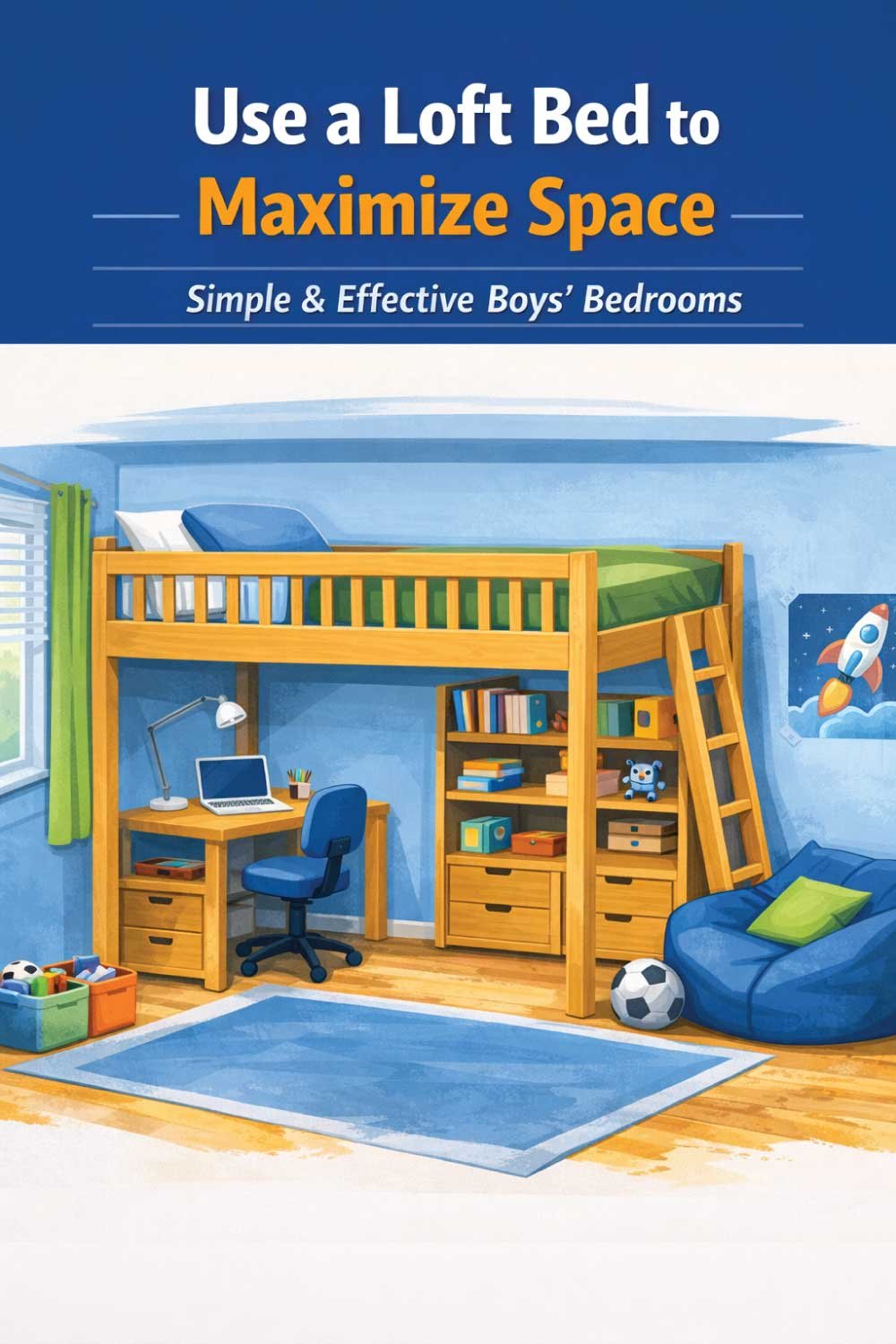 Use a Loft Bed to Maximize Space