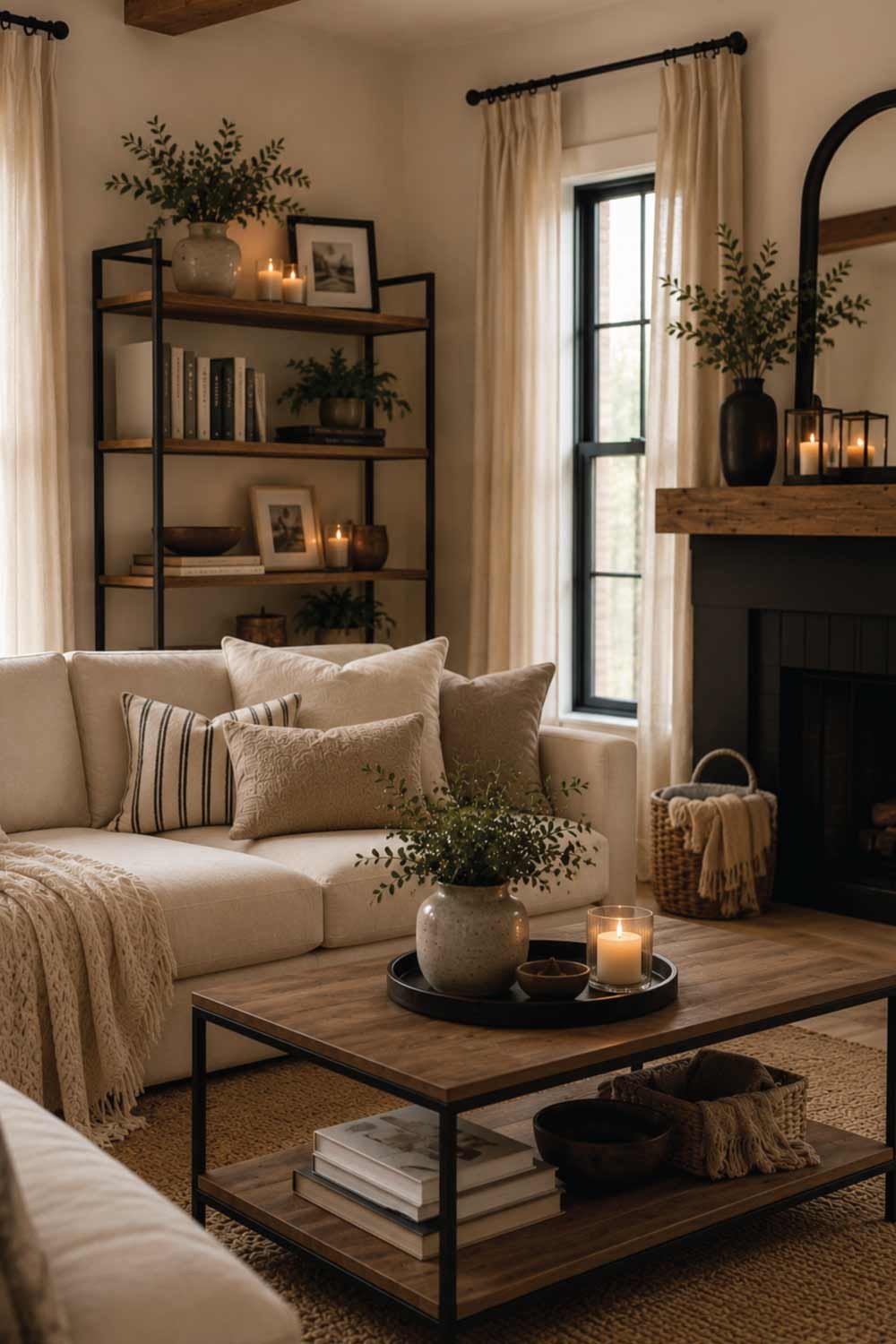 Style Shelves and Surfaces With Simple Décor