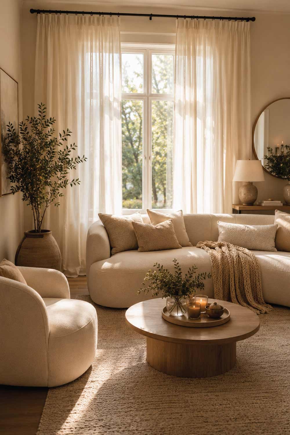 Use Soft Flowing Curtains
