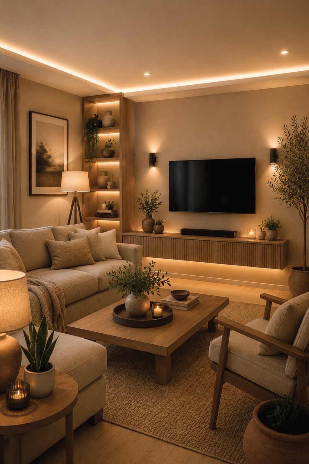 Add Greenery for Fresh Contrast
