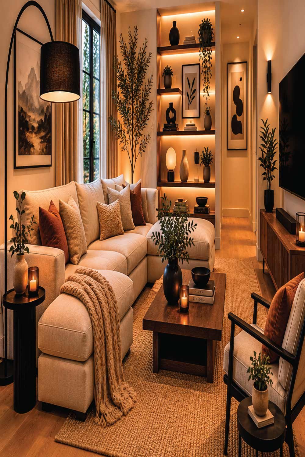 Black-Floor-Lamp-as-a-Statement-Piece