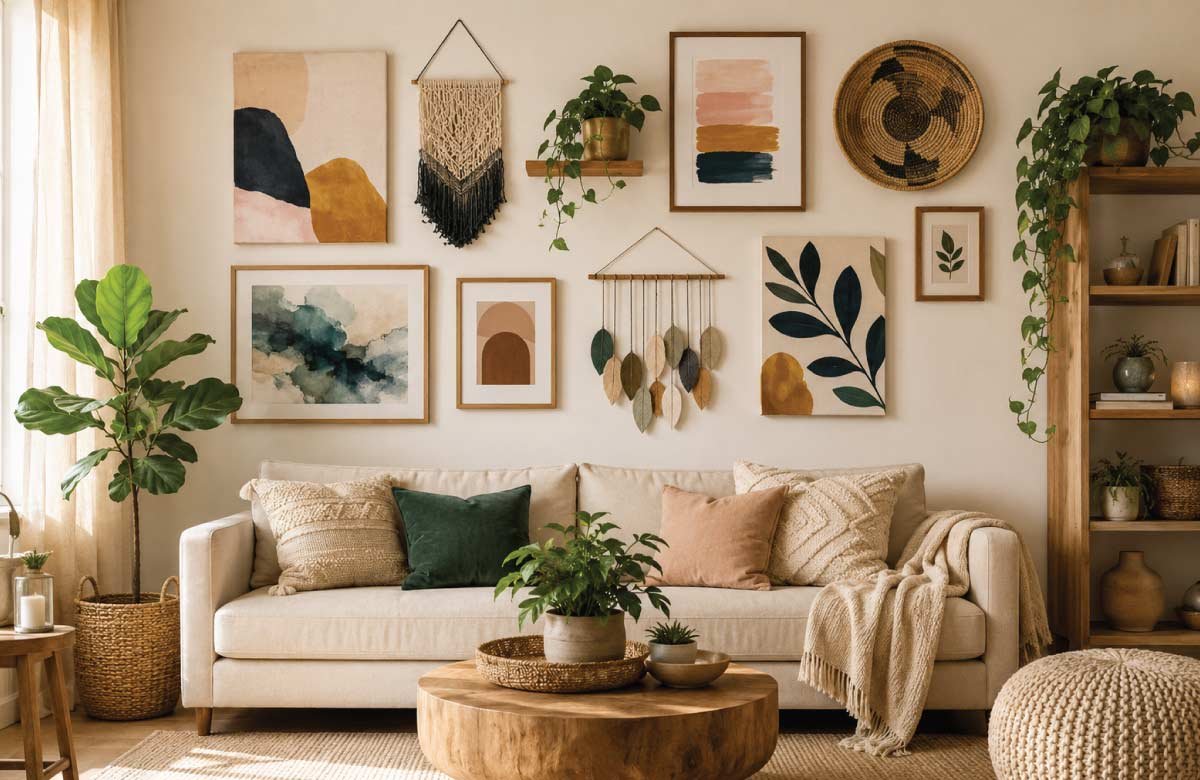 12 DIY Living Room Art Ideas