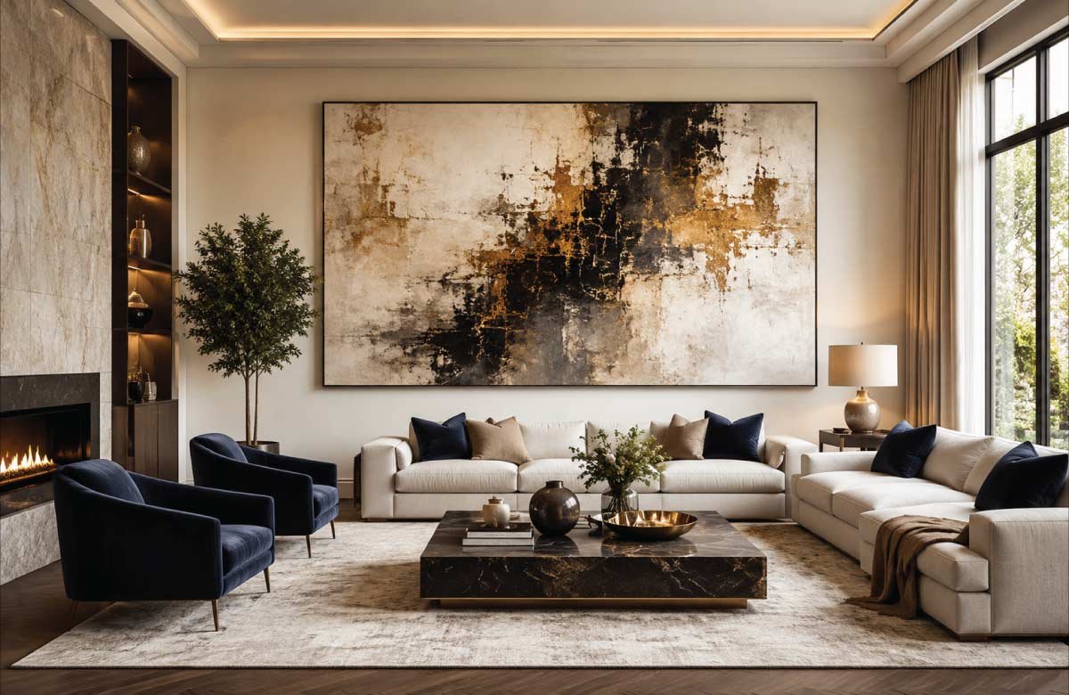 12 Large Living Room Art Ideas to Transform Your Space